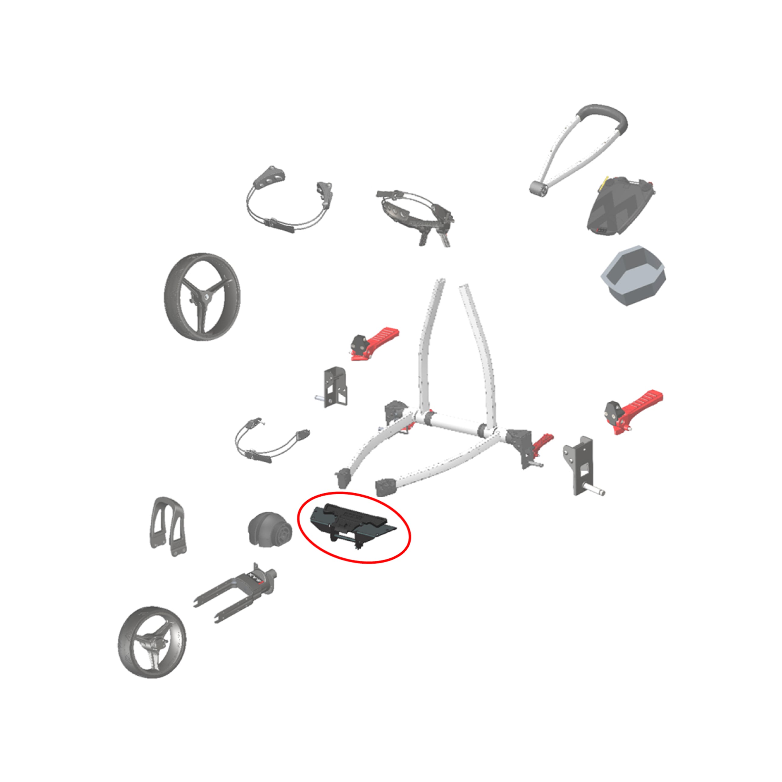 Vorderrad Faltmechanismus Blade IP, Blade IP2
