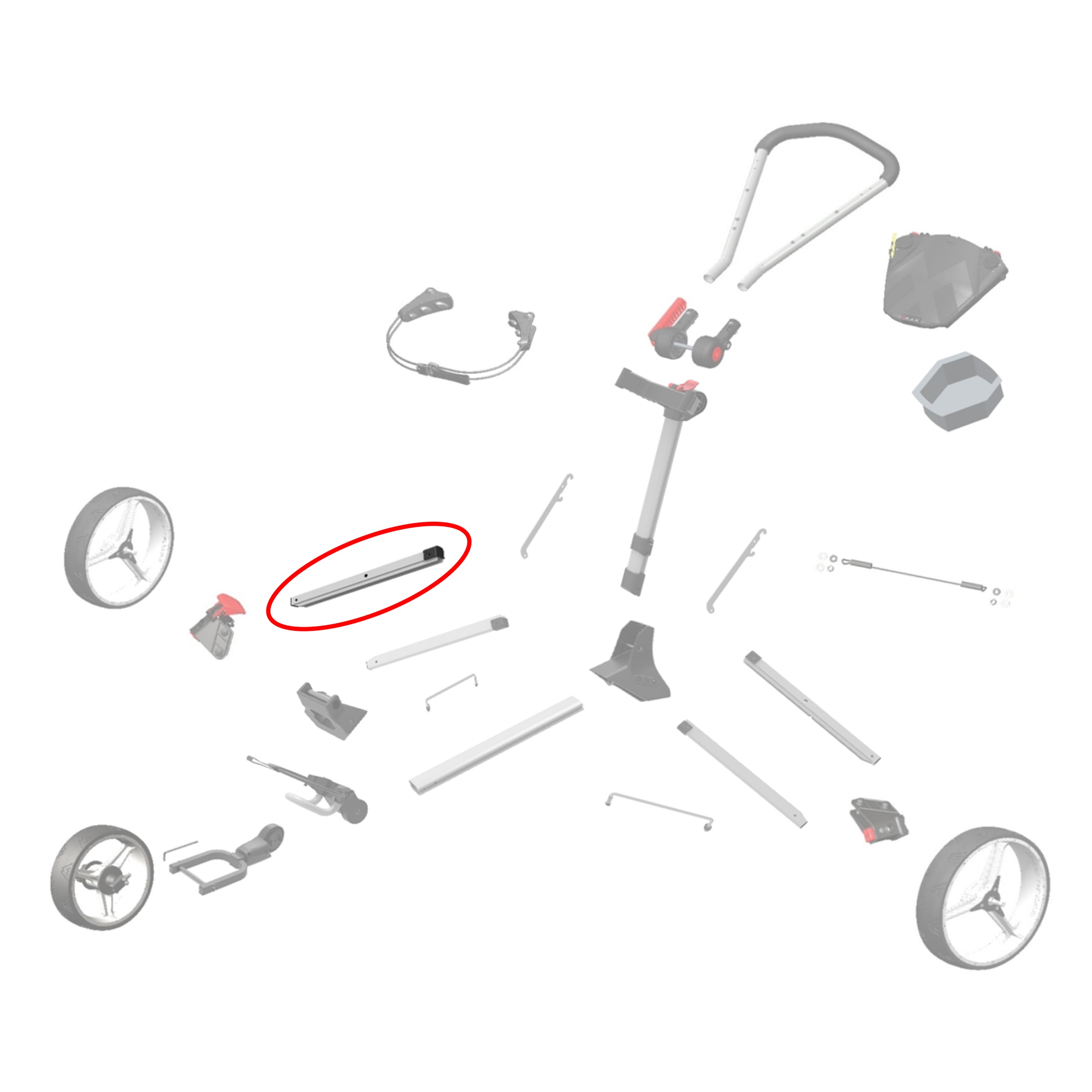 3 Hole Leg Frame (left) Struts - IQ2 /IQ2 360