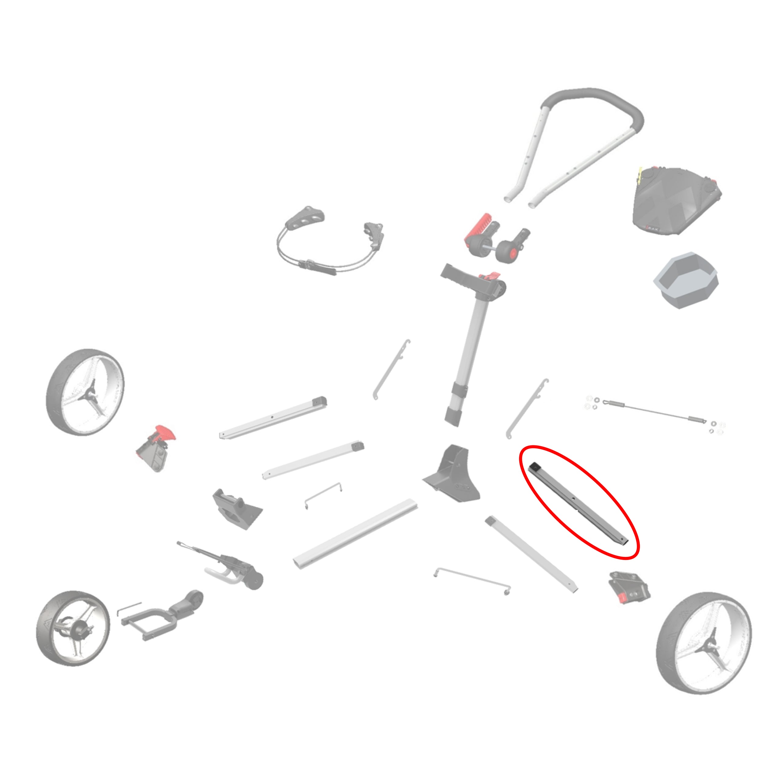 3 Hole Leg Frame Struts (right) - IQ2 /IQ2 360
