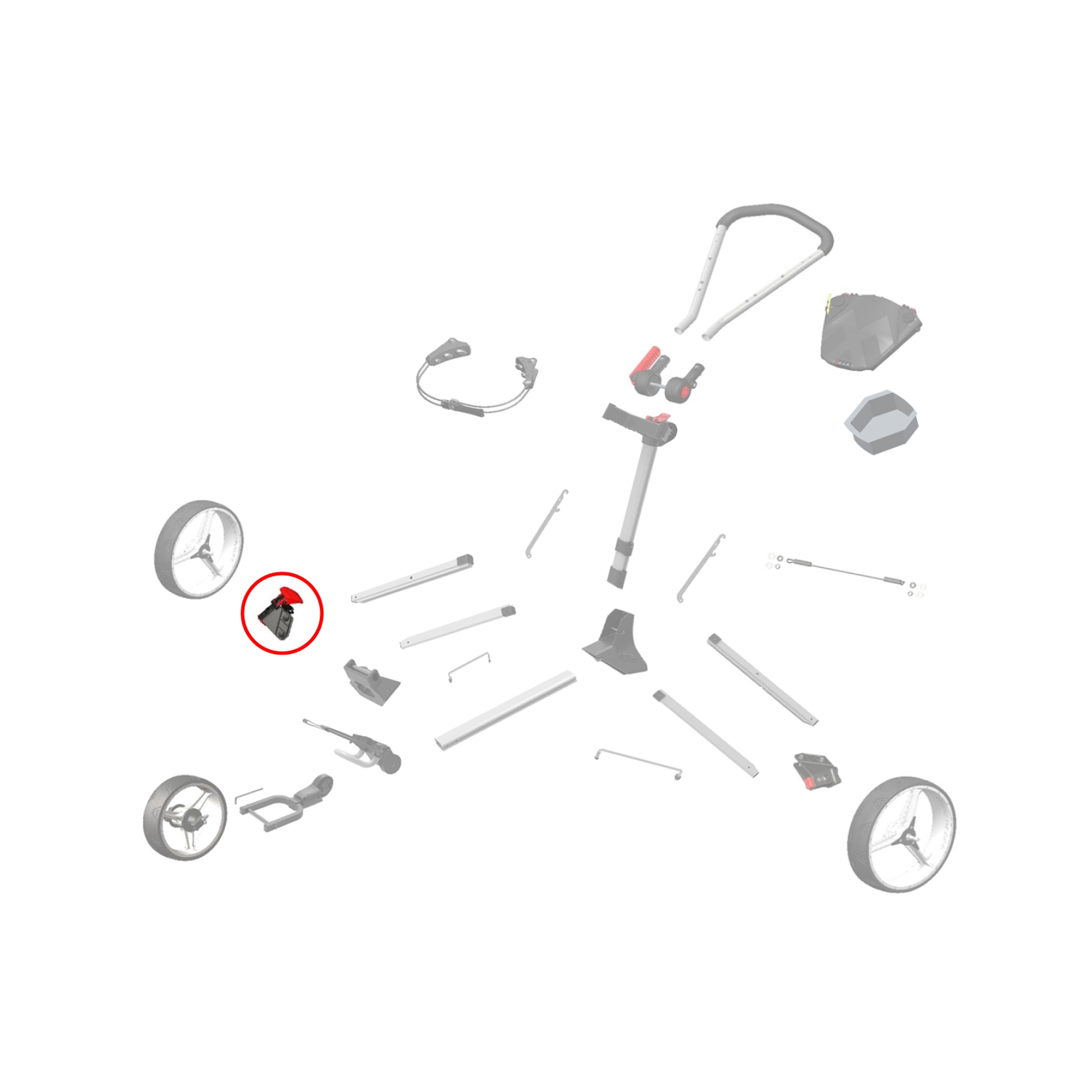 Radaufhängung und Bremse für IQ2, IQ2 360