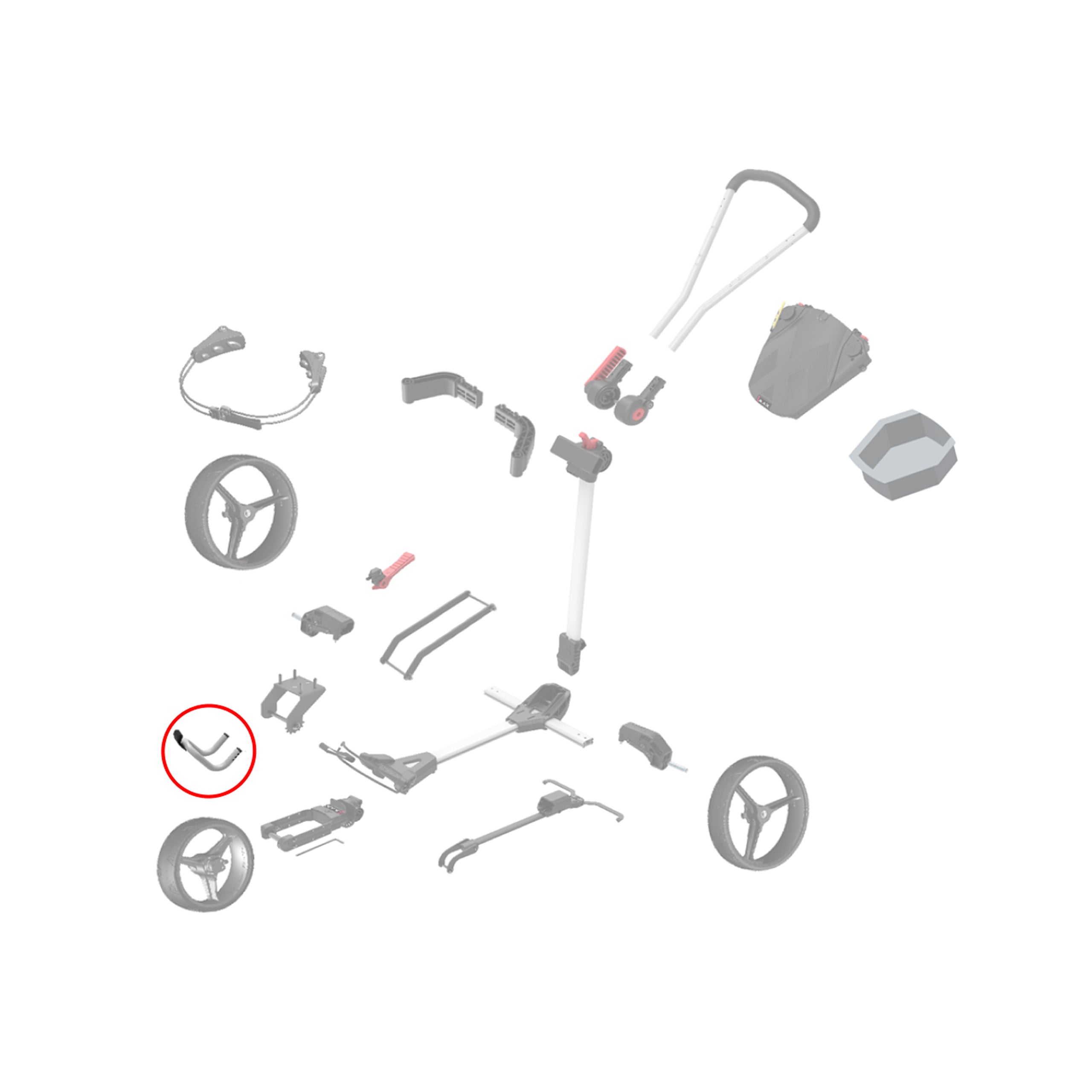 Untere Baghalterung Blade Trio