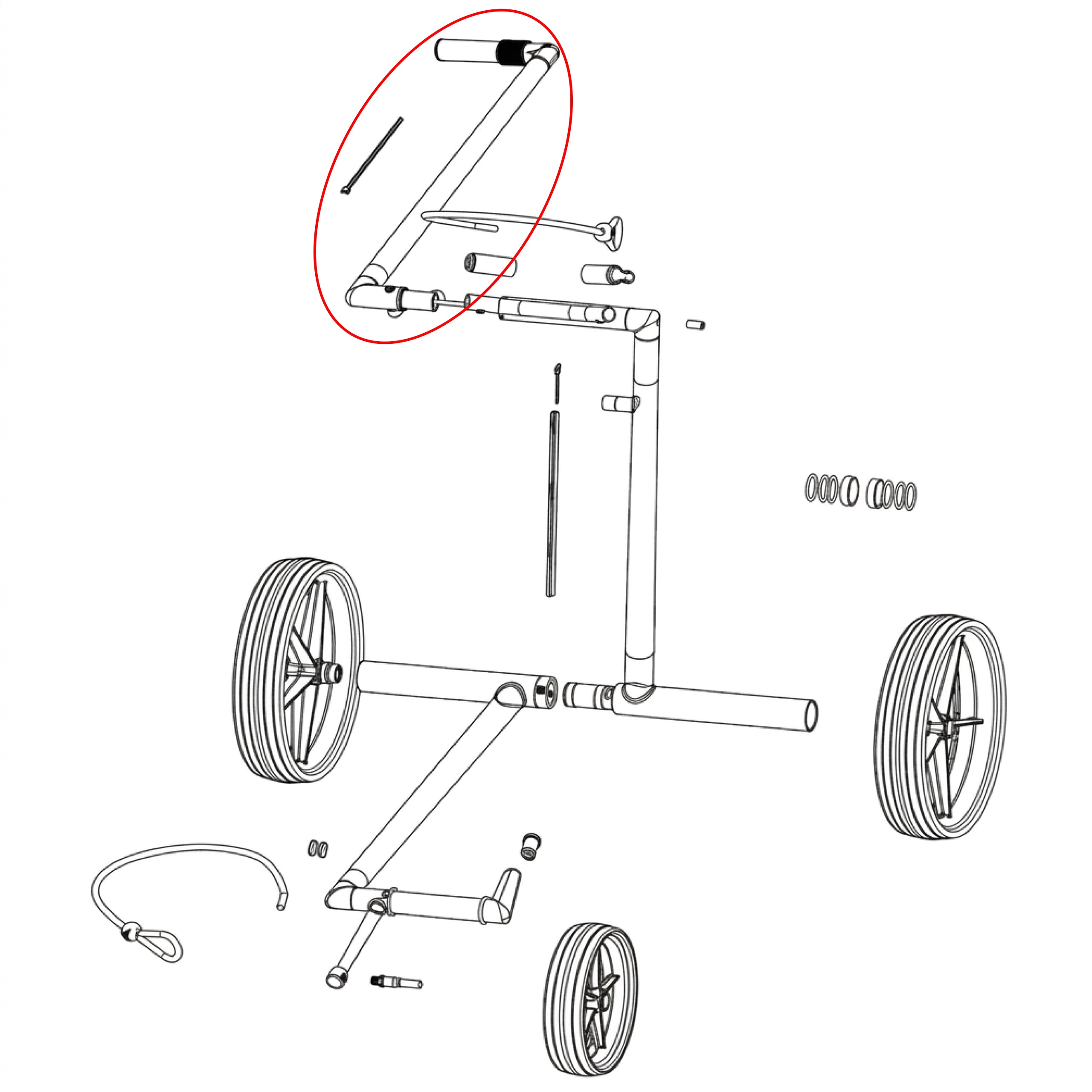 e-Lite 3/4 Handle Frame Tube